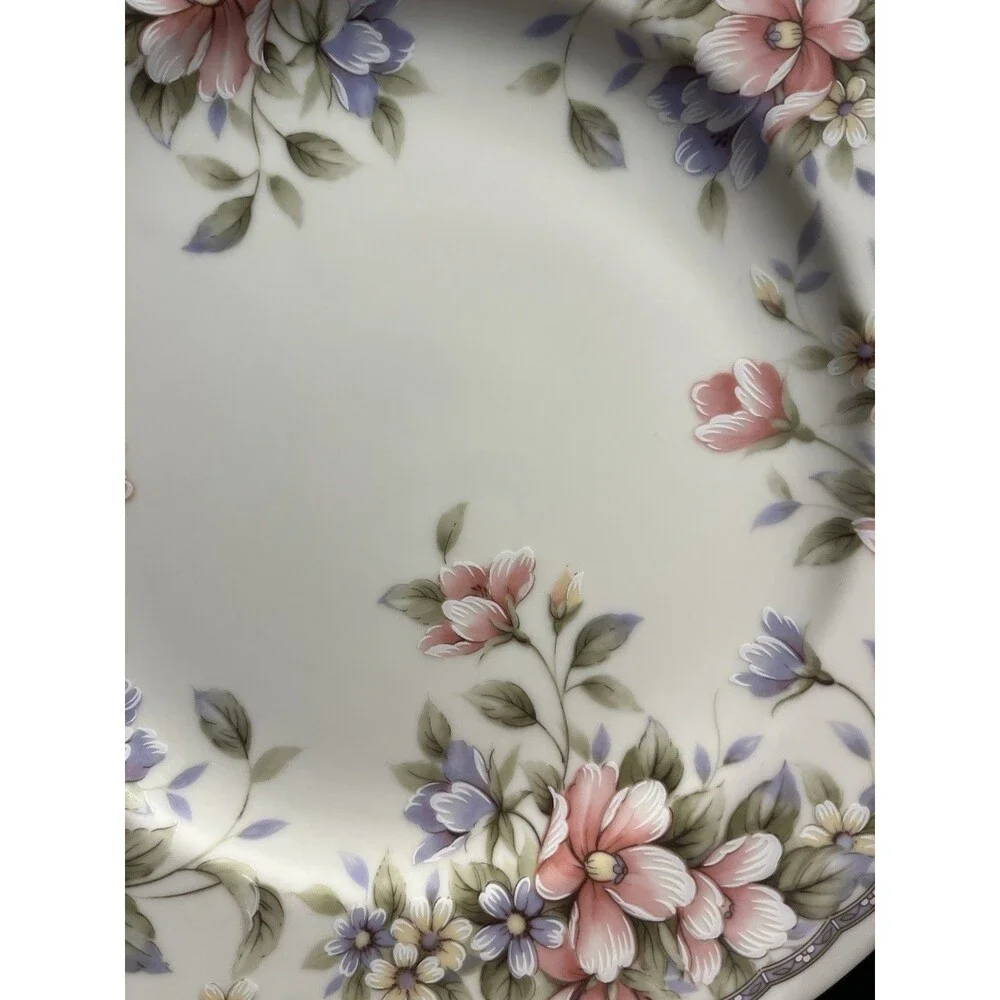 Andrea by Sadek Floral 11” Cake Dessert Plate With Server Spatula